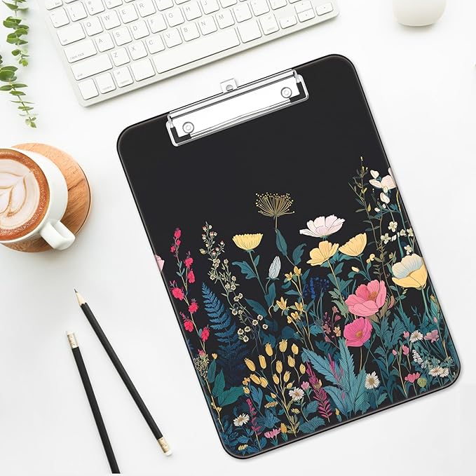 Luminzo Plastic Cute Clipboard Low-Profile Metal Clip, A4 Letter Size 9 x 12.5 - Image 7
