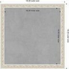 Amanti Art Silver Framed Magnetic Board 18x18 Small Vision Board - Image 2