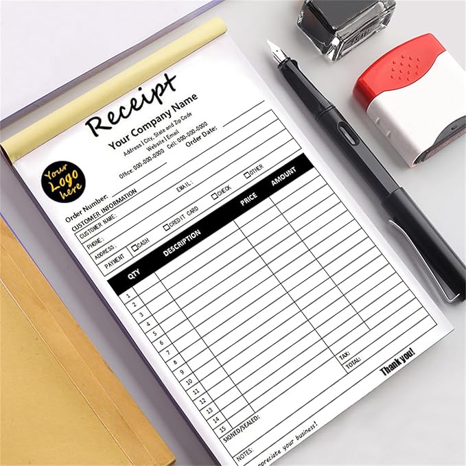 Custom Invoice Book in 3-Part /2-Part Receipt Book - Image 3