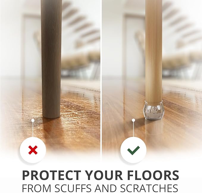 X-Protector Silicone Chair Leg Floor Protectors - Image 4