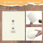 Fainne 200 Sheets 8.5 x 11 Inches Card stock Thick Paper Heavyweight Card Stock - Image 2