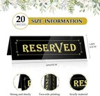 WATHFKCU 20PCS Acrylic Reserved Table Tent Signs, Reservation Seat Signs - Image 2