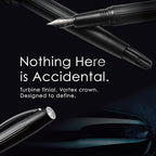 TAG Submarine Luxury Fountain Pen – TurbineDriven Refill, Steel Black Fine Nib - Image 5