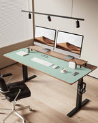 YSAGi Leather Desk Protector, Office Mat, Large Mouse Mat, Non-Slip PU Leather - Image 3