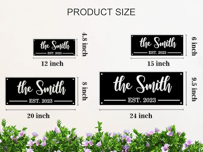 Custom Metal Name Sign, Personalized Last Name Metal Sign, Family Name Sign - Image 4