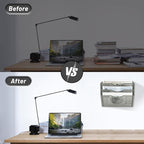 EASEPRES 3 Pocket Mesh Hanging Wall File Organizer, Wall Mounted Mail Paper - Image 4