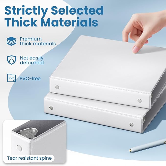 SUNEE 3 Ring Binder 1 Inch 1 Pack - Image 4
