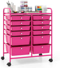 Giantex 12 Drawer Rolling Storage Cart Tools Scrapbook Paper Office School