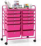 Giantex 12 Drawer Rolling Storage Cart Tools Scrapbook Paper Office School by Giantex