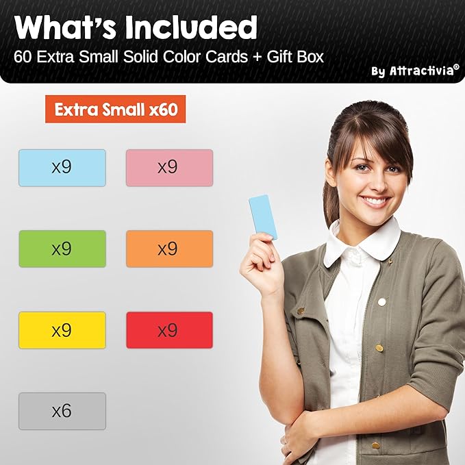 Attractivia Dry Erase Magnetic Labels 2.8 x 1.2 in, Solid Colors, Dry Erase - Image 7
