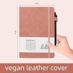 OnMove Notebooks Journal for Women Men 12 Pack Leather Hardcover - Image 2