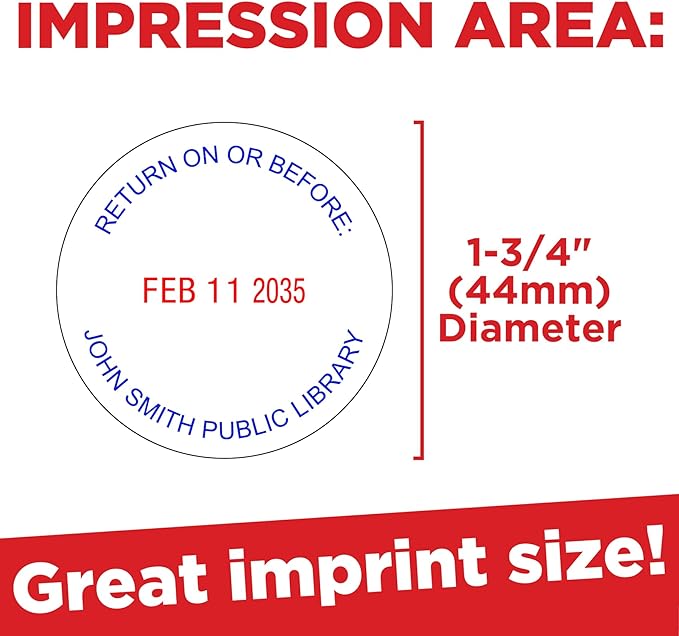 Mark 2000 54045 Professional Self Inking Round Date Stamp - Image 3