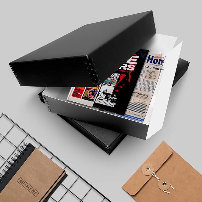 Lineco Archival 11 x 14 x 3 inches Museum Archival Storage Box, Drop Front - Image 7