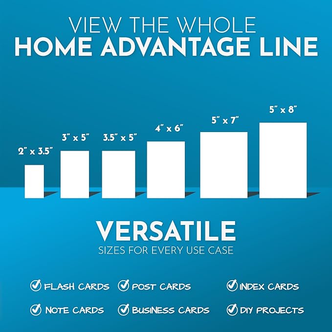 Home Advantage 5x8 Blank Index Cards - Image 7