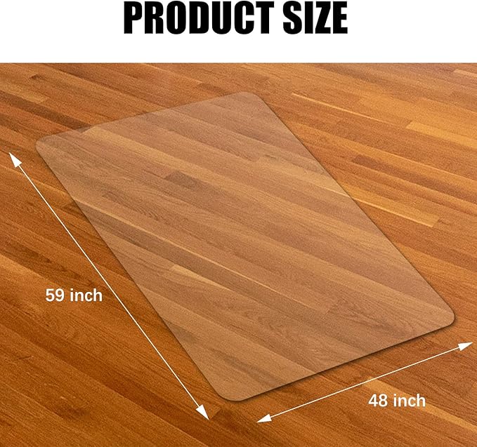Kuyal Clear Chair Mat, Hard Floor Use - Image 5