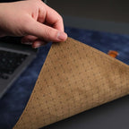 TORONATA Jersey Genuine Calfskin Leather Desk Pad, Office Desk Mat - Image 4
