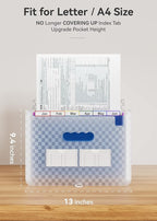 ABC life 12-Pocket Accordion File Organizer, Expandable File Folder - Image 3