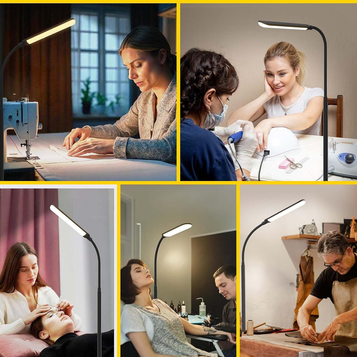 Aisutha LED Floor Lamp, 18W Super Bright Floor Lamp for Living Room, Adjustab...