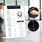 DECOHOBO 18 Pack Acrylic Sign Holder 8.5 x 11, L-Shape Acrylic Stands - Image 3