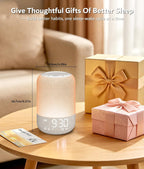 jber sunrise alarm clock, wake up light with on a desk or shelf