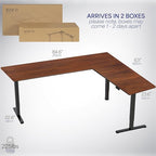 VIVO Electric Corner 84 x 63 inch L-Shaped Standing Desk, Memory Height - Image 6