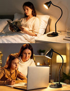 bohon led desk lamp with usb charging port, package contents
