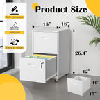 SteeLoong 2 Drawer File Cabinet - Image 3