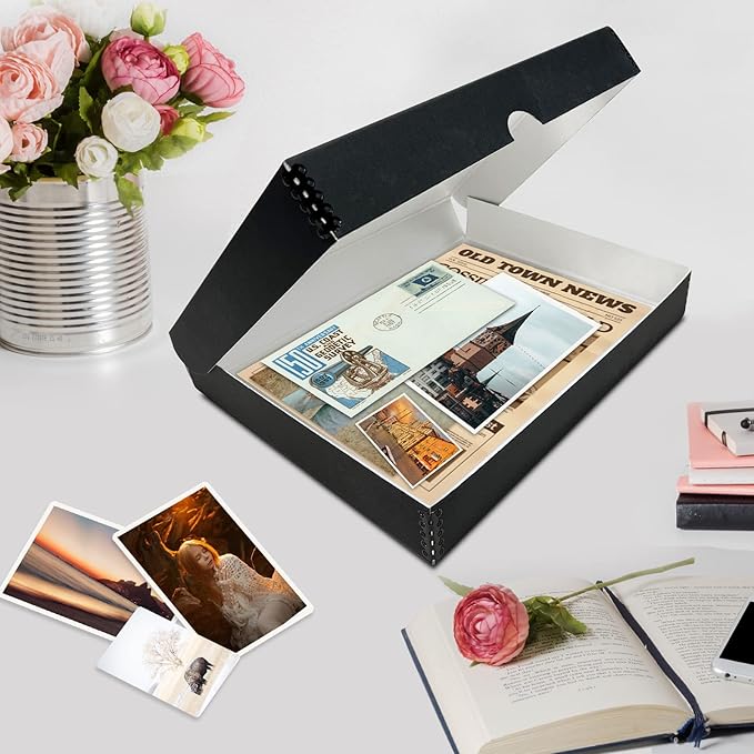 Lineco Folio Storage Box, Clamshell Design, 9.5x12.5x1.75 Inches, Archival - Image 7