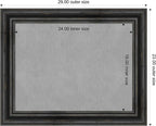 Amanti Art Black Framed Magnetic Board 23x29 Medium Vision Board - Image 4