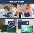 Cardstock 8.5 X 11, 40 Sheets Dark Blue Card Stock, 75lb/ 200gsm Copy Paper - Image 7
