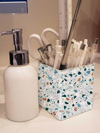 LEAZUL Pen Pencil Holder, Makeup Brush Holder, Ceramic Remote Control Holders - Image 3