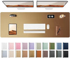 YSAGi Leather Desk Pad Protector, Office Desk Mat, Large Mouse Pad, Non-Slip PU by YSAGi