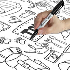 Buecs Permanent Markers, Fine Point, Waterproof & Smear Proof Markers, Quick - Image 7