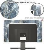 Baocicco Gray Gold Marble Waterproof 80 Inch TV Dust Cover Anti-Static - Image 3