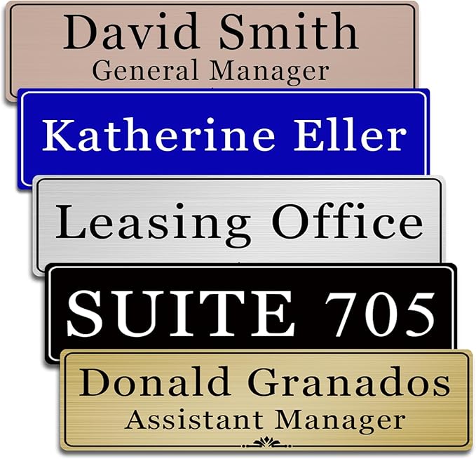 Custom Elegant Office Engraved Name Plate - Image 2