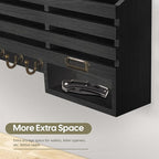 FifthQuarter Key Holder for Wall: Easy Mounted Key Rack and Mail Organizer - Image 7