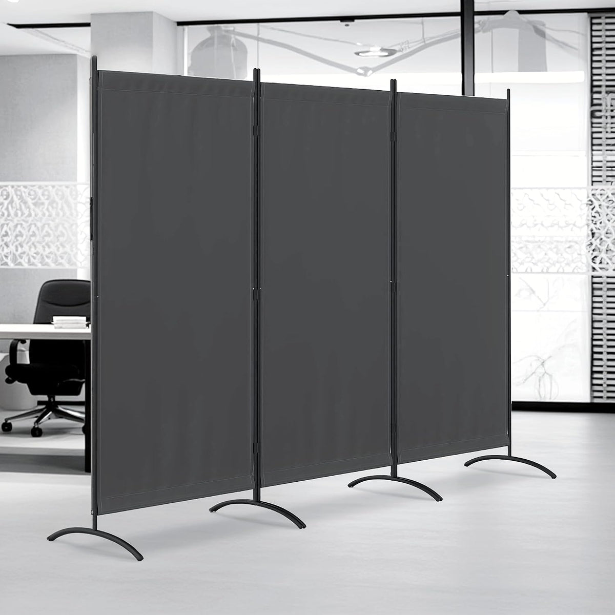 3 panel room divider 6 ft folding screen, main product view