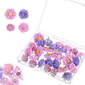 XLIUAX 40Pcs Flower Push Pins, Rose Thumb Tacks Cute Pink Thumbtacks by Unknown