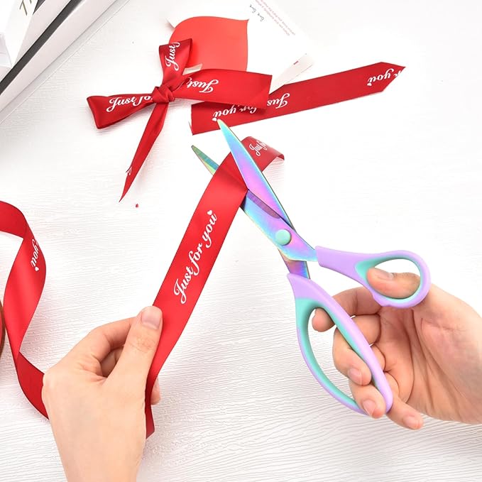 Zicolu Craft Scissors Set of 3 pack, Sharp Rainbow Titanium Coating All Purpose - Image 7