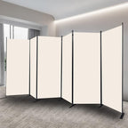 CHOSENM Room Divider, 6 Panel Folding Privacy Screens - Image 7