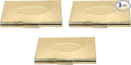 Stephanie Imports Set of 3 Slim & Minimalist Metal Business Card Holder Unisex by Stephanie+Imports