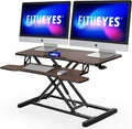 FITUEYES Height Adjustable Standing Desk 36” Wide Sit to Stand Converter Stand by FITUEYES