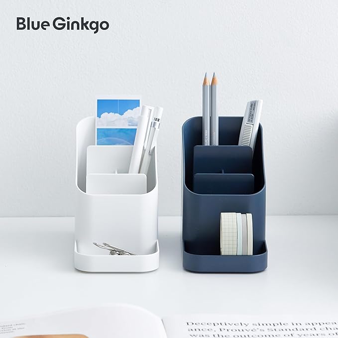 BLUE GINKGO Desk Holder – Korean-Made Office Organizer - Image 7