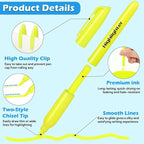 KIZZYEA Highlighters, 60 Pack Yellow Highlighters Bulk, Bright Color Chisel Tip - Image 4