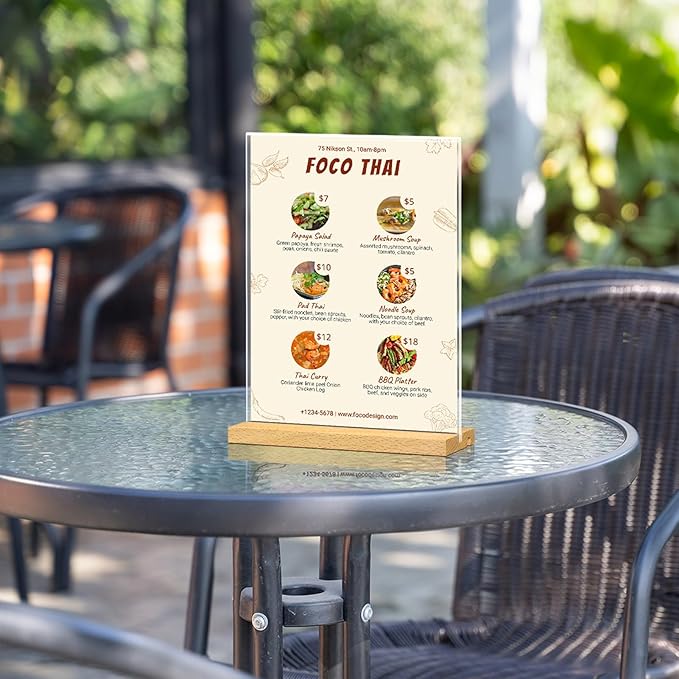 8.5 x 11 Acrylic Sign Holder - Image 7