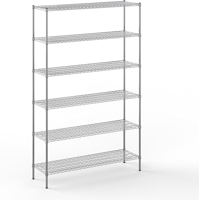 Regal Altair 18" Deep x 60" Wide x 96" Height Wire Shelving Kit | 6-Tier | NSF by Regal+Altair