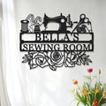 Personalized Name Sewing Room Sign, Custom Mom's Quilting Room Sign Sewing by Unknown