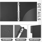Henoyso 36 Pcs 3 Ring Binder 0.5 Inch Round Fits Letter Size 8.5'' x 11'' Paper - Image 4