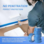 SEBETOW 10 Rolls Painters Tape 2 inch Bulk Painter Tape Blue Wide Roll - Image 5