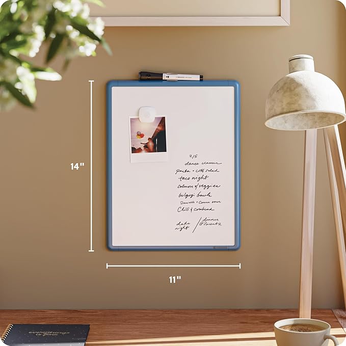 U Brands Contempo Magnetic Dry Erase Board White Board, Includes Magnet and - Image 2
